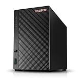 Asustor Drivestor 2 Lite AS1102TL, 2 Bay NAS, 1.7GHz Quad Core, 1GbE Port, 1GB RAM DDR4, Personal Private Cloud, Backup for Home & Small Office, Network Attached Storage(Diskless)