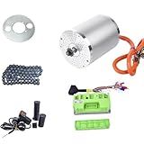 72V 3000W Brushless Motor Kit Max 6700RPM Temperature Sensing Electric DC Motor with 80A 72V Fardrive Controller for Go Kart Electric Motor, Electric Scooter Motorcycle DIY Part(3KW no Bracket)