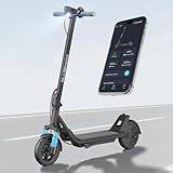 MEGAWHEELS Electric Scooter,Front Suspension Electric Scooter Adults,8.5in Solid Tires,300W Motor,E Scooter with Smart APP Control for Commuting, Outdoor, Short Travel UL2272
