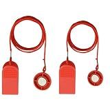 Cosmos Pack of 2 Treadmill Safety Key Universal Treadmill Key Replacement Security Lock Treadmill Replacement Key, 2 Assorted Sizes