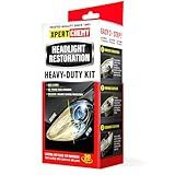 XPERTCHEMY Headlight Restoration Kit-Headlight Cleaner Removing The Heavy-Duty Yellowing, Clouding and Stains, Even Buffs Out Unsightly Hairline Scratches,No Power Tools Needed