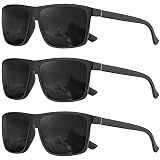 KALIYADI Polarized Sunglasses for Men and Women, Mens Sunglasses Polarized with UV Protection for Driving Fishing Golf (3 Packs)