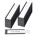 24 Pack 1" × 4" C Channel Magnetic Label Holder for Metal Racks Shelves Tool Box Drawers Magnetic File Cabinet Labels