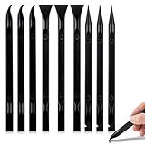 9Pcs Plastic Scraper Tool, Crevice Cleaning Tool, Non-Scratch Car Detailing Supplies for Cleaning, Versatile Label/Sticker Remover & Peeler Tool for Tight Spaces
