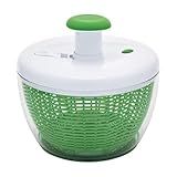 Farberware Professional Pump Small Salad Spinner with Bowl featuring Non Slip Grip, Small 3.16 Quart, Colander and Built in draining System for Fresh, Crisp, Clean Salad and Produce, Green