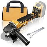 rndecuck Brushless Angle Grinder Compatible with Dewalt 20V Max Battery (No Battery), Variable Speed, Cordless 4-1/2" Power Electric Grinders Tool with Auxiliary Handle for Cutting,Grinding,Polishing