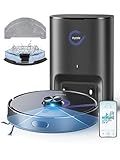 Vyzzle E20 Robot Vacuum and Mop, 60-Day Robot Vacuum Self Emptying, 5500Pa Suction, Zoned & Scheduled Cleaning, LiDAR Navigation, Vacuum Robot for Pet Hair, Carpets, Floors, WiFi/App/Voice Control