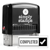 Completed Office Stamp | 4 Different Sizes | 20 Designs | Multiple Color Options | Perfect for Quick Validation of Office Documents (Completed, Medium)