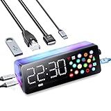 Laptop Docking Station, 7-in-1 USB C Docking Station with Screen, Multiple Built-in Apps, USB C Hub with HDMI 4K@60Hz, 1 Gbps Ethernet, 90W Max Charging for Laptop, 5Gbps USB-A/C Ports for Windows/Mac