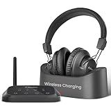 Avantree HT5009 Plus - Ultra Comfortable Wireless Headphones for TV Watching, 60h Playtime, Clear Voice & Enhanced Volume for Seniors & Hard of Hearing, Compatible with Samsung, LG & Other TVs