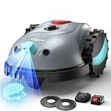 2026 New YARDCARE V100 Smart Lawn Mower Robot, Visual Navigation Obstacle Avoidance Lawn Mower Robot with Adjustable Cutting Height & Low Noise Operation for Lawn Up to 1600 Sq.Ft