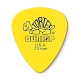 Dunlop Tortex Standard .73mm Yellow Guitar Pick, 12 Pack