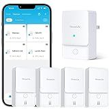 GoveeLife Premium Smart Water Leak Detector 2 with 1968ft Ultra-Long Range, WiFi Water Sensor with SMS/Email/APP Push and Sound Alarm, 5-Year Battery Life, Suitable for Home, Basement, Kitchen, 4 Pack