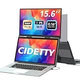 Laptop Screen Extender Monitor Portable, 15.6“ FHD 1080P Eye Care & Neck-Friendly Travel Monitor for Laptop， Vertical Screen Extender Plug & Play for Windows/Mac/Android/Gaming, fits 13-17" Laptops