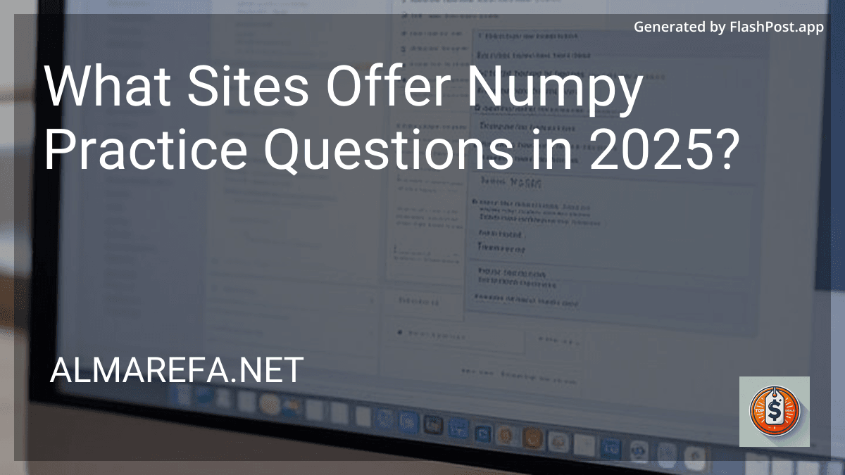 What Sites Offer Numpy Practice Questions in 2025? image