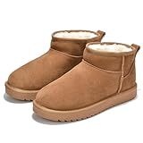 Project Cloud 100% Genuine Leather Ankle Boots for Women - Water Resistant with Memory Foam Insole Winter Boots for Women - Trending Shoes & Comfortable Women's Ankle Boots (Hippy, Chestnut, 9)