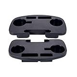 Hanperal 2Pack Zero Gravity Chair Cup Holder for Zero Gravity Chair, Upgraded Version Cup Holder, Universal Clip On Chair Table with Mobile Device Slot and Snack Tray/Black