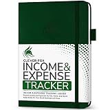 Clever Fox Income & Expense Tracker, Business Ledger 8.5x11 Dark Green