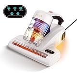 JIGOO J200 Improve Sleep Mattress Vacuum Cleaner Uv Sanitizing, Deep Cleaning Bed Vacuum Non-Destructive Fabrics, 99.9% Effective Filtration for Allergy Sufferers