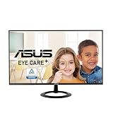 ASUS 27” (27-inch viewable) Eye Care Monitor (VZ27EHF) - Full HD (1920 x 1080), IPS, 100Hz, 1ms, Frameless, Adaptive-Sync, HDMI, Low Blue Light, Flicker Free, Ultra-Slim Profile, 3 Year Warranty