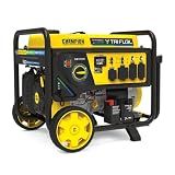 Champion Power Equipment 12,500-Watt Electric Start Tri Fuel Home Backup Portable Generator with Free 3-Year Warranty