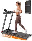 5% Incline Walking Pad Treadmill, 300LB Capacity Folding Treadmills for Home, Walking pad with Handle bar, 3.0 HP Quiet Dual Cushion System