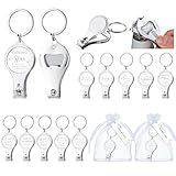 Vesici 20 Sets Customer Service Week Appreciation Gifts Bulk 3 in 1 Nail Clippers Bottle Opener Keychain 10 Styles You Are Awesome Inspirational Gifts for Employee Coworkers Team Teacher Staff Nurse