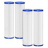 Cold Plunge Water Filter Cartridges 10"x2.5", 4 Pcs 30 Micron Sediment Filters for Cold Plunge Tubs, Whole House Systems, Under Sink Systems, Ice Bath Chiller
