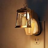 L LOHAS LED Wall Fragrance Plug in with Candle Night Light, Fits Standard Wall Fragrance Refills, WallPlug Essential Oil Diffuser with Nightlight for Hallway, Bathroom (1 Pack)