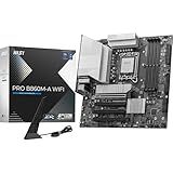 MSI PRO B860M-A WiFi Motherboard, mATX - Supports Intel Core Ultra Processors (Series 2), LGA 1851-12 DRPS, DDR5 Memory Boost (8600+ MT/s OC), PCIe 5.0 x16 & 4.0 x16, M.2 Gen5, Wi-Fi 7, 5G LAN