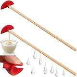 ddLUCK Silicone Bottle Scraper - Reusable Aid to Get The Every Drop, Silicone Every Drop Spatula - 35cm/14" Long Handle Clean Tools (2 Pcs)