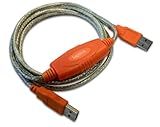 LAPLINK - USB 2.0 High Speed Transfer Cable - USB Data Transfer Cable PC to PC - Compatible with PCmover Migration Software (not Included) - High-Speed Data Transfers up to 480 Mbps - 6 ft