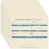 Qilery 50 Pcs Employee File Folders, 9.5 x 11.75 Inches Employee Personnel File Folders No Expansion Staff Record Paper Jacket Manager Supplies HR and Staff Management