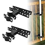 Foozet Patio Umbrella Holder - Heavy Duty Outdoor Deck Shade Balcony Umbrella Stand Attaches to Railing Maximizing Patio Space, Bench Deck Umbrella Mount Fixed Clip Umbrella Clamp，2 Pack