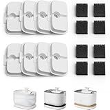 PETLIBRO Replacement Filters for Dockstream Cat Water Fountain PLWF005 PLWF115 PLWF105, 4 Months Set of Replacement Filters for Ultra Quiet Pet Water Fountain, White 8 Count (Pack of 1)