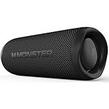 Monster Bluetooth Speaker, Wireless Portable Outdoor Bluetooth Speakers, 60W True Wireless Stereo IPX8 Waterproof, Dual PairingBluetooth 5.4 Built-in Mic, Black