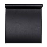 Taogift Self Adhsesive Vinyl Film Black Brushed Metal Stainless Steel Contact Paper for Dishwasher Fridge Refrigerator Stove Appliances Kitchen Cabinets Countertops Walls Backplash 15.7x117 Inches