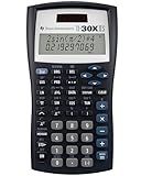 Texas Instruments TI-30XIIS Scientific Calculator, Black with Blue Accents (30XIIS/TBL/1L1/BK)