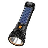 E-SHIDAI Solar Flashlight, Rechargeable flashlights for Camping, Home
