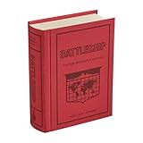 WS Game Company Battleship Game Vintage Bookshelf Edition - Fabric-Wrapped Book Box, Folding Battle Cases, Vintage Display Board Games for 2 Players, Ages 7+