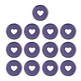 Crapyt 13 PCS Planner Discs Discbound Expansion Discs for Disc Notebook 1.38"×0.2" Purple