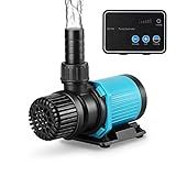 JEREPET 800GPH 30W16FT Aquarium 24V DC Water Pump with Controller, Submersible and Inline Return Pump for Fish Tank,Aquariums,Fountains,Sump,Hydroponic,Pond,Freshwater and Marine Water Use
