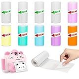 10 Roll Mini Thermal Printer Sticker Paper 57 x 25 mm Self-Adhesive Thermal Paper for Instant Camera, Photo Journal, Notes & Memo