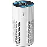 Air Purifiers for Home Large Room Up to 1500 Ft² with True HEPA Filter, 20dB Sleep Mode, 360° Air Intake & Outlet, Air Cleaner for Bedroom Pets Dander, Smoke, Dust, Odors, HAP604, Bright White
