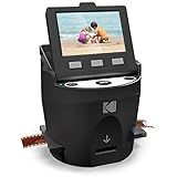 Kodak SCANZA Digital Film & Slide Scanner – Converts 35mm, 126, 110, Super 8 & 8mm Film to JPEG with 3.5" LCD, Easy-Load Inserts & Adapters