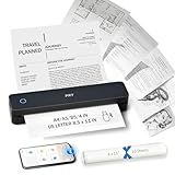 Inkless Portable Printer for Travel, Wireless Thermal Printer Support 8.5 x 11 Inch US Letter A4 B5, Bluetooth Mobile Printers with iOS, Android, Laptop for Home Use, Car, Office, School, Black