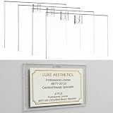 Amyhill 4pcs Acrylic Cosmetology License Frame for Wall 8.5 x 5.5 x 0.2 in