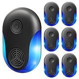 2025 Upgraded Version Ultrasonic Repeller 6 Pack, Indoor Ultrasonic and Repellent for Pest Insect, Roach, Rodent, Mouse, Bugs, Ant, Mosquito, Mice, Spider, Electronic Plug in Pest Control (6)