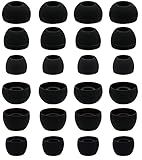 BLLQ 12 Pairs Silicone Replacement Earbud Ear Buds Tips Compatible with Skullcandy Sesh Evo and Other 3.8mm to 5.5mm Nozzle Earbuds Earphones, S/M/L Black