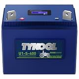 TYKOOL 400CCA, Group U1 LiFePO4 Lithium Lawn Mower Battery,Garden Tractor Battery, Compitable for Ride on Lawn Tractor and Mower,Fits for Cub Cadet, John Deere, Troy-Bilt Mower, Craftsman